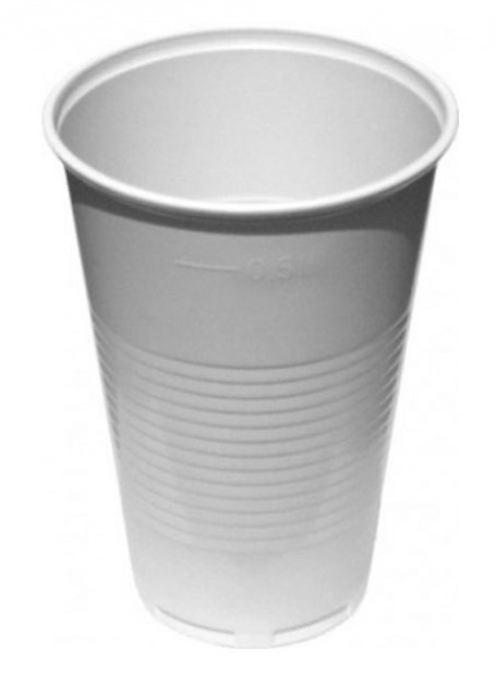 Kelímek pivní 0.5l bílý 50ks PP | Jednorázové nádobí - Kelímky, tácky, talíře, boxy Kelímek pivní 0.5l bílý 50ks PP | Jednorázové nádobí - Kelímky, tácky, talíře, boxy